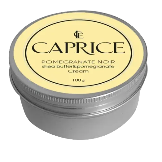 CAPRICE POMEGRANATE NOIR shea butter cream sweet almond and jojoba