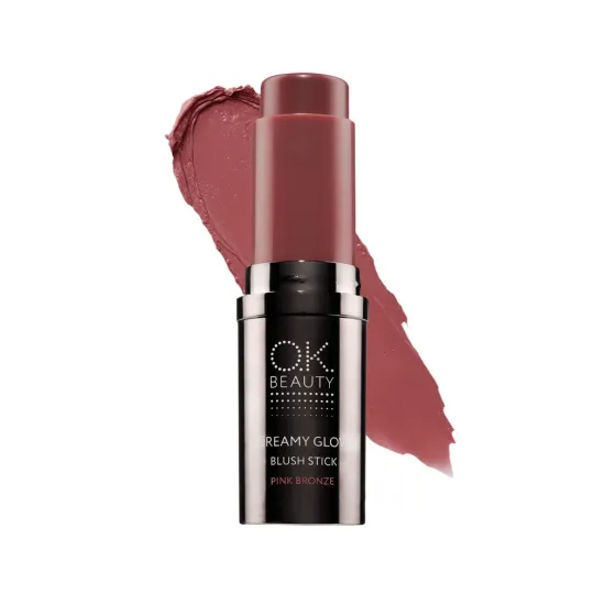 OK BEAUTY CREAMY GLOW BLUSH STICK tone Pink Bronze OK BEAUTY CREAMY GLOW BLUSH STICK tone Pink Bronze