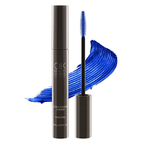 Thermo-mascara with volume effect OK BEAUTY / OK BEAUTY EXTRA VOLUME TUBING MASCARA tone Indigo Thermo-mascara with volume effect OK BEAUTY / OK BEAUTY EXTRA VOLUME TUBING MASCARA tone Indigo